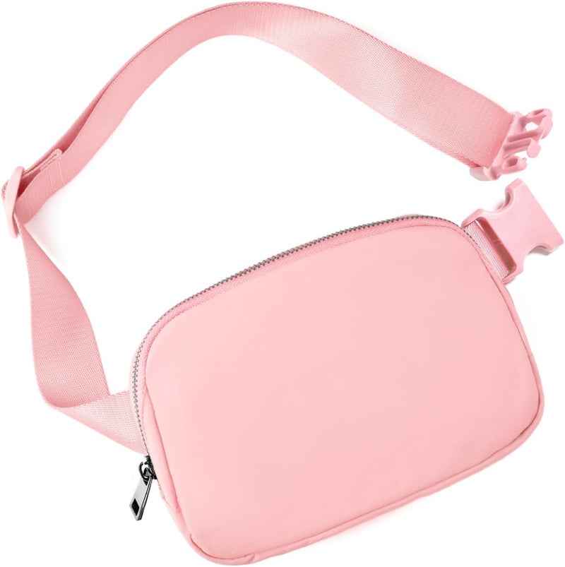Gitus Belt Bag for Women Fanny Pack Crossbody Bags for Women Fashion Waist Packs with Adjustable Strap Gifts for Teenage Girls Women Men (Light Pink) - Image 1